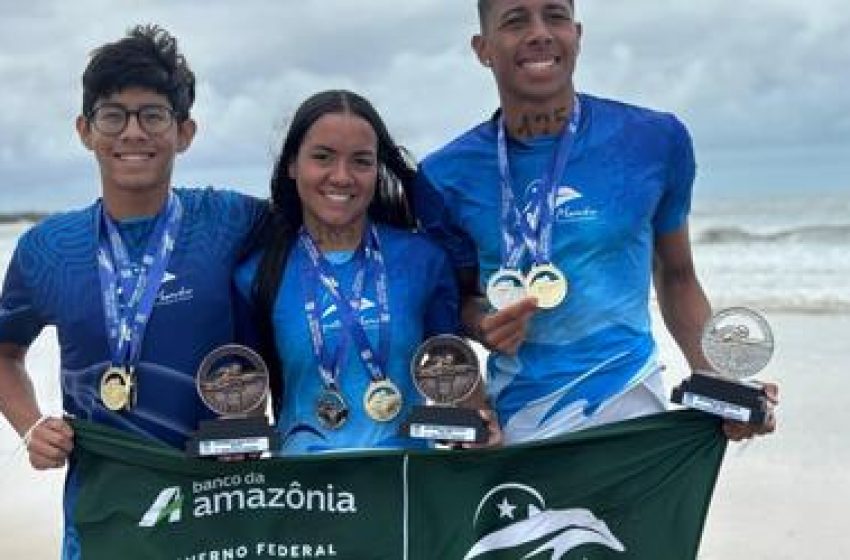  Atletas de RR conquistam medalhas na Copa Brasil de Águas Abertas, em Porto de Galinhas (PE)