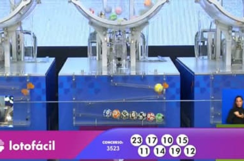  Lotofácil 3523 de hoje: confira os números e o resultado do sorteio desta segunda-feira (27/10)