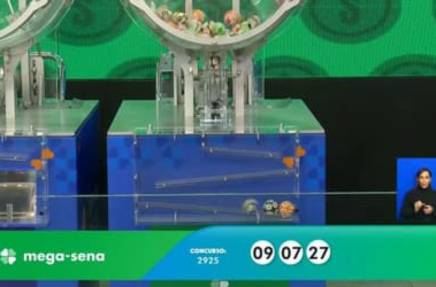  Mega-Sena 2924 hoje (09): Resultado e números; confira!
